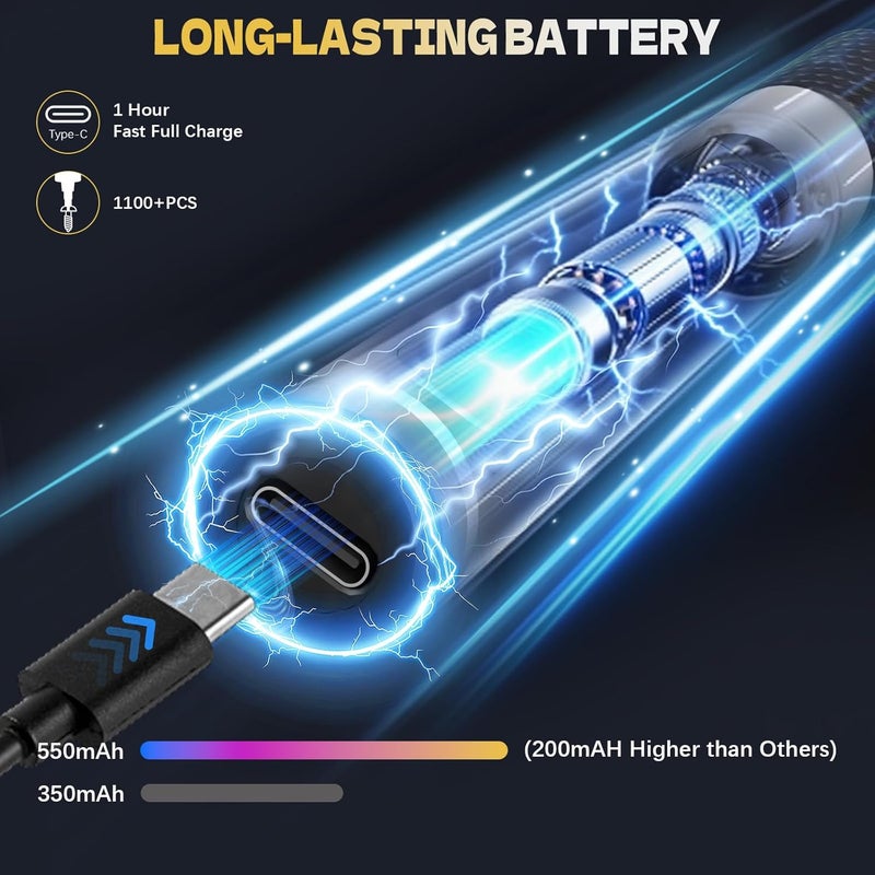 Tanso Precision Electric Screwdriver, 3.7v Laptop Screwdriver Set,71 In 1 Electronic Tool Set, Cordless Rechargeable Portable Repair Tool Set For Computer, Laptop, Mobile Phone, Camera, Watch Repair - Image 5